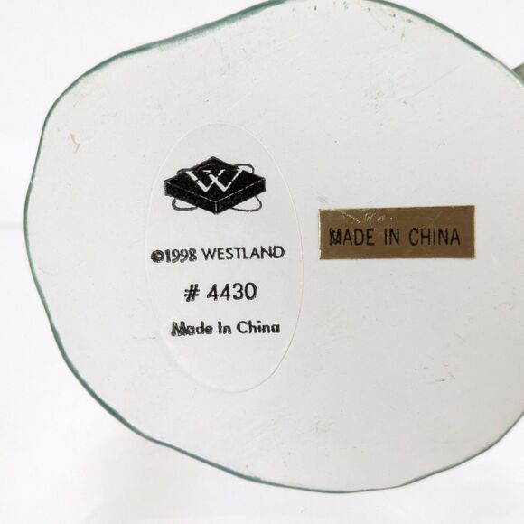 Westland Frog Lilypad 1998 #4430 VTG Hinged Small Porcelain Trinket Box Jewelry - Picture 6 of 11